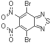 structure of CAS# 76186-72-6, 4,7-Dibromo-5,6-dinitrobenzo[c][1,2,5]thiadiazole;4,7-Dibromo-5,6-dintiro-2,1,3-benzothiadiazole