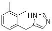 structure of CAS# 76631-46-4, Detomidine;5-[(2,3-Dimethylphenyl)methyl]-1H-imidazole; MPV 252AII
