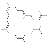 结构式 CAS# 7683-64-9, 角鲨烯; 2,6,10,15,19,23-六甲基-2,6,10,14,18,22-廿四碳六烯