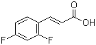 结构式 CAS# 774-73-2, 反式-2,4-二氟肉桂酸