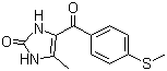 structure of CAS# 77671-31-9, Enoximone;1,3-Dihydro-4-methyl-5-(4-methylthiobenzoyl)-2H-imidazol-2-one