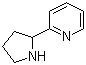 结构式 CAS# 77790-61-5, 2-(2-吡啶基)吡咯烷