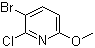 结构式 CAS# 777931-67-6, 3-溴-2-氯-6-甲氧基吡啶
