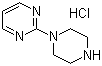 结构式 CAS# 78069-54-2, 1-(2-嘧啶基)哌嗪盐酸盐