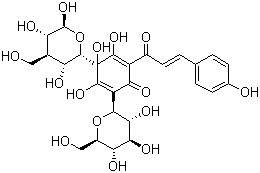结构式 CAS# 78281-02-4, 羟基红花黄色素 A