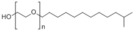 结构式 CAS# 78330-21-9, 含有大量 C13-的 C11-14-异构醇乙氧基化物