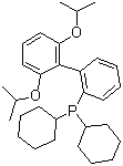 结构式 CAS# 787618-22-8, 2-二环己基膦-2',6'-二异丙氧基-1,1'-联苯