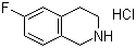 结构式 CAS# 799274-08-1, 6-氟-1,2,3,4-四氢异喹啉盐酸盐