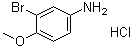 结构式 CAS# 80523-34-8, 3-溴-4-甲氧基苯胺盐酸盐