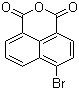 structure of CAS# 81-86-7, 4-Bromo-1,8-naphthalic anhydride;6-Bromo-1H,3H-naphtho[1,8-cd]pyran-1,3-dione