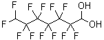 结构式 CAS# 812-87-3, 2,2,3,3,4,4,5,5,6,6,7,7-十二氟-1,1-庚二醇