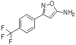 structure of CAS# 81465-84-1, 3-[4-(Trifluoromethyl)phenyl]-5-isoxazolamine