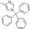 结构式 CAS# 82594-80-7, 1-三苯甲基-4-甲基咪唑