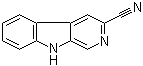 structure of CAS# 83911-48-2, 9H-Pyrido[3,4-b]indole-3-carbonitrile;3-Cyano-¦Â-carboline; ¦Â-Carboline-3-carbonitrile