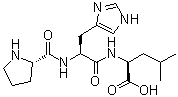 结构式 CAS# 83960-32-1, L-脯氨酰-L-组氨酰-L-亮氨酸