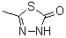 structure of CAS# 84352-65-8, 5-Methyl-3H-1,3,4-thiadiazol-2-one;5-Methyl-1,3,4-thiadiazol-2(3H)-one