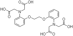structure of CAS# 85233-19-8, 1,2-Bis(2-aminophenoxy)ethane-N,N,N',N'-tetraacetic acid