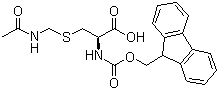 结构式 CAS# 86060-81-3, 芴甲氧羰基-S-乙酰氨甲基-L-半胱氨酸