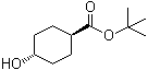 structure of CAS# 869193-57-7, trans-4-Hydroxycyclohexanecarboxylic acid tert-butyl ester;tert-Butyl trans-4-hydroxycyclohexanecarboxylate