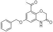 structure of CAS# 869478-09-1, 8-Acetyl-6-benzyloxy-4H-benzo[1,4]oxazin-3-one