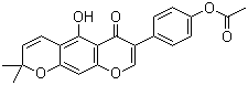 structure of CAS# 86989-18-6, Alpinumisoflavone acetate