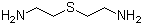 structure of CAS# 871-76-1, 2,2'-Thiobisethylamine;3-Thia-1,5-pentanediamine