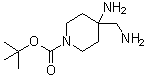 structure of CAS# 871115-32-1, 4-Amino-4-aminomethylpiperidine-1-carboxylic acid tert-butyl ester