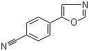 structure of CAS# 87150-13-8, 4-(1,3-Oxazol-5-yl)benzonitrile