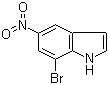 structure of CAS# 87240-07-1, 7-Bromo-5-nitroindole;7-Bromo-5-nitro-1H-indole