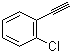 structure of CAS# 873-31-4, 2-Chlorophenylacetylene;1-Chloro-2-ethynylbenzene