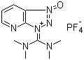 structure of CAS# 873798-09-5, 2-(7-Azabenzotriazole-1-yl)-1,1,3,3-tetramethyluronium tetrafluoroborate;TATU; O-(7-Azabenzotriazole-1-yl)-N,N,N',N'-tetramethyluronium tetrafluoroborate; 1-[Bis(dimethylamino)methylene]-1H-1,2,3-triazolo[4,5-b]pyridinium 3-oxide tetrafluoroborate