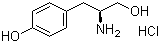 结构式 CAS# 87745-27-5, L-酪氨醇盐酸盐