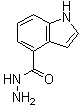 结构式 CAS# 885272-22-0, 1H-吲哚-4-甲酰肼