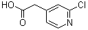 结构式 CAS# 887580-55-4, 2-氯-4-吡啶乙酸