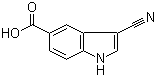 结构式 CAS# 889942-87-4, 3-氰基吲哚-5-羧酸