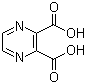 结构式 CAS# 89-01-0, 2,3-吡嗪二羧酸; 吡嗪-2,3-二羧酸