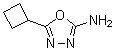 结构式 CAS# 89464-84-6, 5-环丁基-1,3,4-恶二唑-2-胺