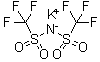 结构式 CAS# 90076-67-8, 二(三氟甲烷)磺酰亚胺钾盐