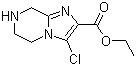 structure of CAS# 903130-23-4, Ethyl 3-chloro-5,6,7,8-tetrahydroimidazo[1,2-a]pyrazine-2-carboxylate
