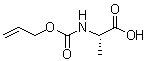 结构式 CAS# 90508-28-4, N-烯丙基氧羰基-L-丙氨酸
