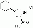 trans-4-Cyclohexyl-L-proline hydrochloride molecular structure (CAS 90657-55-9)