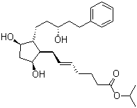 structure of CAS# 913258-34-1, trans-Latanoprost;propan-2-yl (E)-7-[(1R,2R,3R,5S)-3,5-dihydroxy-2-[(3R)-3-hydroxy-5-phenylpentyl]cyclopentyl]hept-5-enoate