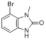 structure of CAS# 913297-44-6, 7-Bromo-1-methyl-1,3-dihydro-2H-benzo[d]imidazol-2-one;4-bromo-3-methyl-1H-benzimidazol-2-one