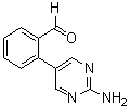 结构式 CAS# 914349-52-3, 2-(2-氨基-5-嘧啶基)苯甲醛