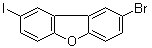 结构式 CAS# 916435-41-1, 2-溴-8-碘二苯并呋喃