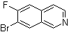 结构式 CAS# 923022-40-6, 7-溴-6-氟异喹啉
