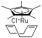 结构式 CAS# 92390-26-6, 氯(五甲基环戊二烯)(环辛二烯)钌(II)