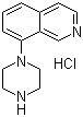 结构式 CAS# 936643-79-7, 8-(1-哌嗪基)异喹啉盐酸盐