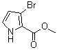 structure of CAS# 941714-57-4, 3-Bromo-1H-pyrrole-2-carboxylic acid methyl ester