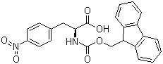 structure of CAS# 95753-55-2, Fmoc-4-nitro-L-phenylalanine;N-(9-Fluorenylmethyloxycarbonyl)-L-4-nitrophenylalanine